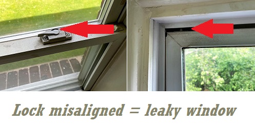 common reason for drafty windows